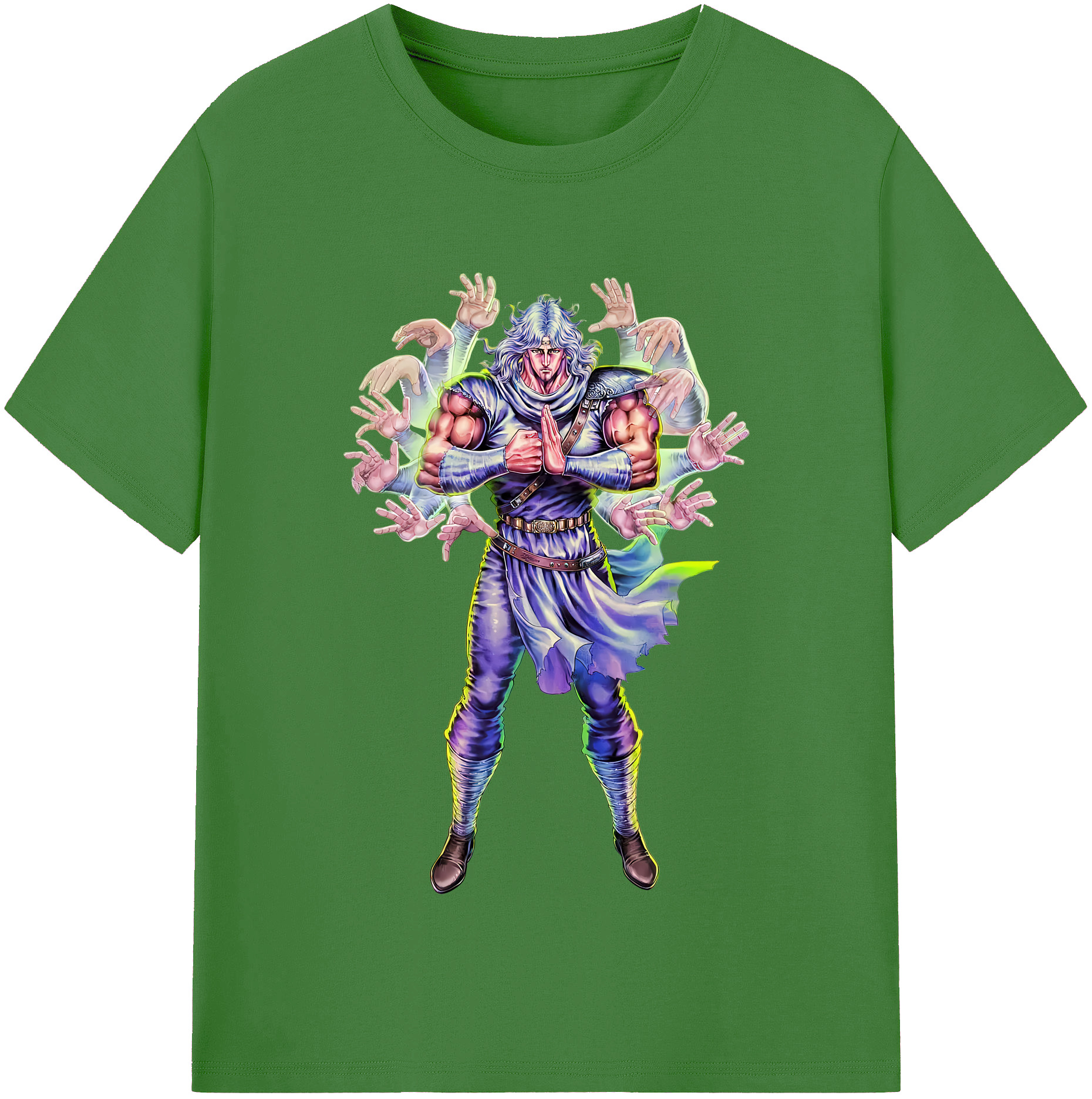 （画像用） 北斗の拳 Fist of the North Star レディースカジュアルプリントTシャツ（綿100％）